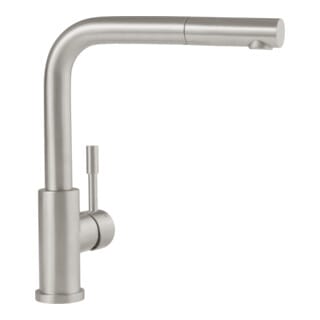 V&B Spültisch-Einhebelmischer Steel Expert Compact-Window 45x275mm, Edelstahl massiv