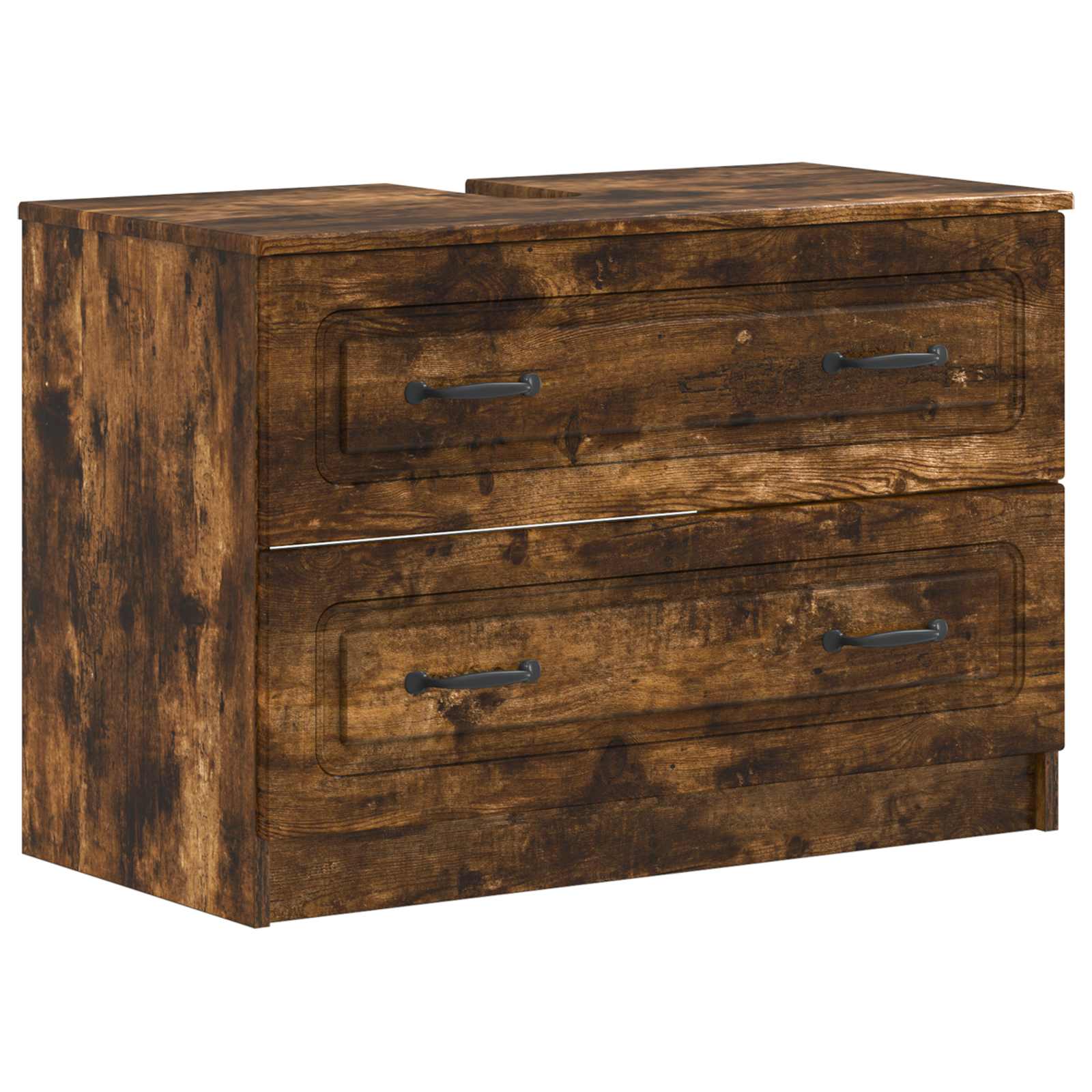 Maison Exclusive - Waschbeckenschrank Utrecht Raucheiche 82 X 41