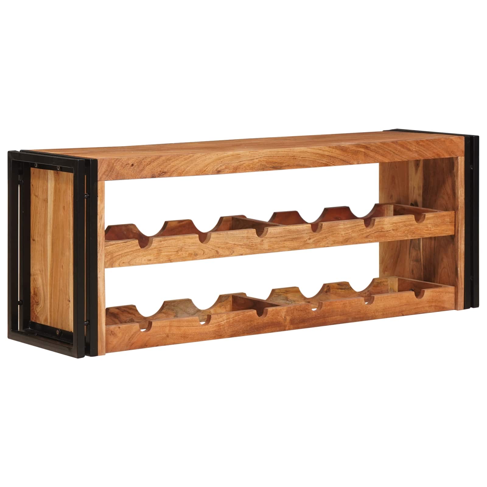 Maison Exclusive - Weinregal Braun 120 X 45 X 33 Cm Massivholz Ak