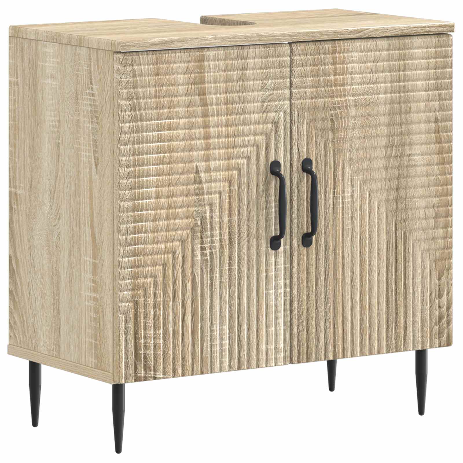 Maison Exclusive - Waschbeckenschrank Haarlem Sonoma-eiche 59,5 X