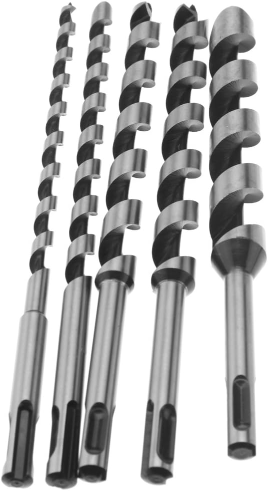 Longziming – 5er-set Sds-plus-spiralbohrer 230 Mm – Durchmesser 6/10/14/18/20 Mm – Für Präzises Bohren In Hartholz