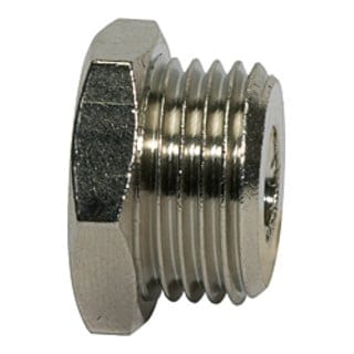 Riegler Reduziernippel »value line«, G 3/8 a., G 1/8 i., SW 19, MS vern.