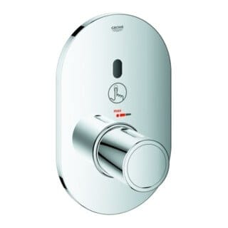Grohe Fertigmontageset Eurosmart CE chrom, für Brausethermostat, Wandeinbau