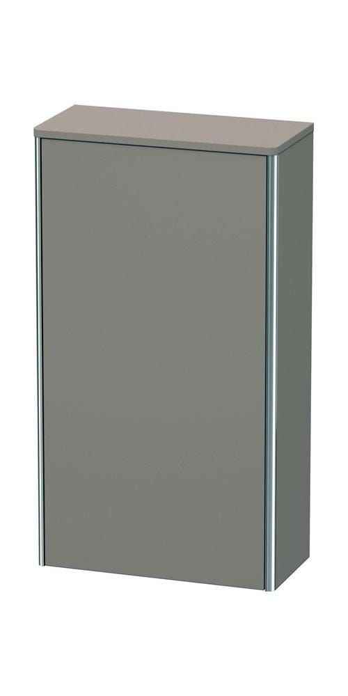 Duravit Halbhochschrank XSquare 50x23,6x89,6cm, Tür rechts, Basalt matt