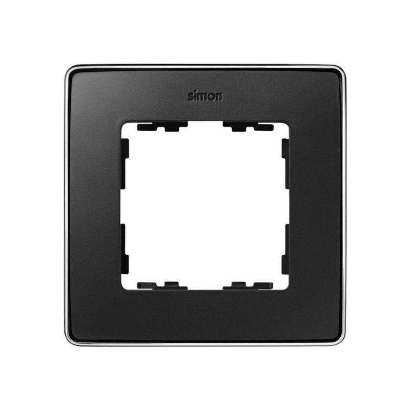 Rahmen 1 Element Graphitbasis Chrom Simon 82 Detail 8201610-241
