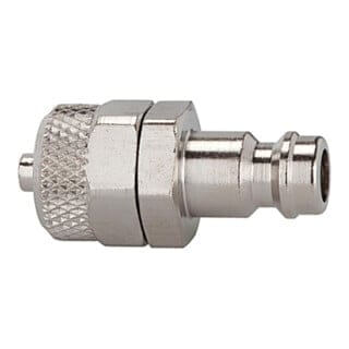 Riegler Nippel für Kupplungen NW 5, Messing vernickelt, für Schlauch 8x6
