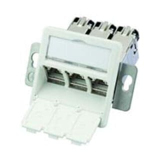 Telegärtner Modulaufn. AMJ-S 3fach T568A UP/50flexCat6A 100022966
