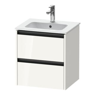 Duravit Waschtischunterschrank Ketho.2 51x42x54,9cm, 2 Schub., wandhängend, we. hgl