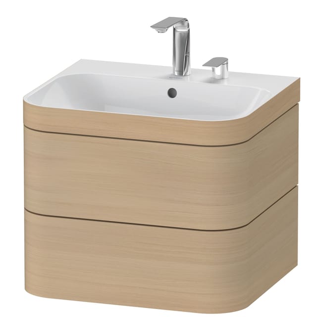 Duravit Möbelwaschtisch-Unterschrank Happy D.2 Plus 57,5x49cm, 2 HL, Medit. Ei, 2 Schubk.