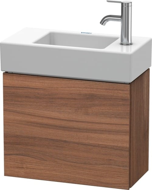 Duravit Waschtischunterschrank L-Cube 48x24x40cm, wandhängend, Tür re, Nussb natur