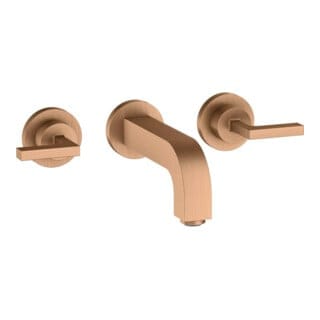 hansgrohe Fertigmontageset Axor Citterio UP-3-Loch-Waschtischarmatur, m Hebelgr., brush. bron
