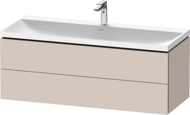 Duravit Möbel-Set L-Cube 120x48x48cm, m Hahnl., Tau ma, 2 Schub.