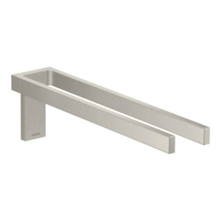 hansgrohe HTH Axor Uni. Rectangular 380mm, 2-ar, feststehd., Edelstahl-Optik