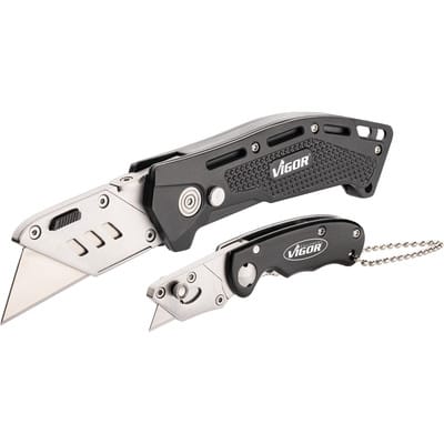 VIGOR Universal-Klappmesser-satz V7099/2 2-teilig