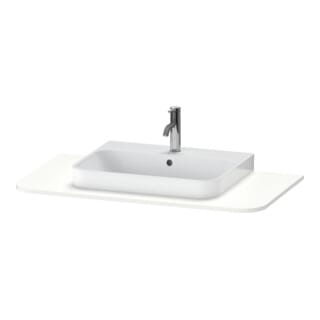 Duravit Waschtisch-Konsole Happy D.2 Plus 100x55cm, m 1 Ausschnitt, weiß supermatt