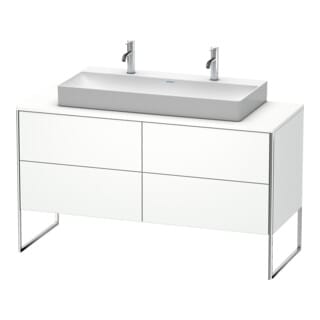 Duravit Waschtischunterschrank XSquare 140x54,8x77,8cm, 4 La, steh., we matt