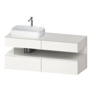Duravit Waschtischunterschrank Qatego 140x55x60cm, w hgl/we m, Pl, B l, B