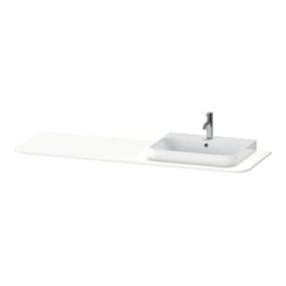 Duravit Waschtisch-Konsole Happy D.2 Plus 160x55cm, m 1 Ausschn, Beck. re, we matt