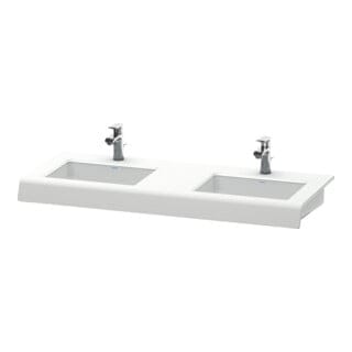 Duravit Waschtisch-Konsole DuraStyle 80-200x55x10cm, 2 Ausschnitte, weiß matt