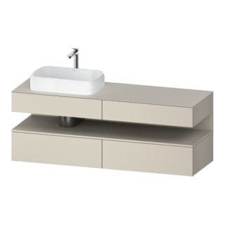 Duravit Waschtischunterschrank Qatego 160x55x60cm, T m, Konsolenpl., Beck. li