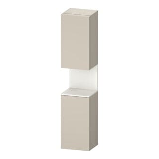 Duravit Hochschrank Qatego 40x36x1760cm, 2 T, An l, w m/ta matt