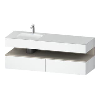 Duravit Einbauwaschtisch-Möbel-Set Qatego 160x50x60cm, Kon-WTU, B l, T m/we ma