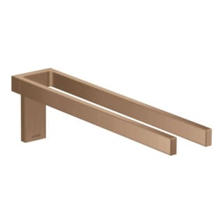 hansgrohe HTH Axor Uni. Rectangular 380mm, 2-armig, feststehd., brush. r gol