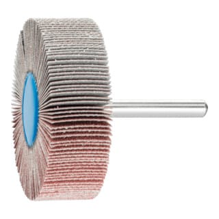 PFERD TOOLS Korund Fächerschleifer F Ø 60x20mm Schaft-Ø 6 mm A120 für Feinschliff und Finish