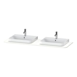 Duravit Waschtisch-Konsole Happy D.2 Plus 160x55cm, m 2 Ausschnitt., we supermatt