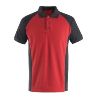 Mascot Bottrop Polo-shirt Größe 4XL, rot/schwarz