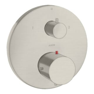 hansgrohe Fertigmontageset Axor Starck UP-THM, m Ab- + Um-V, Edelstahl-Optik