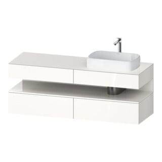Duravit Waschtischunterschrank Qatego 160x55x60cm, w g, Konsolenpl., Beck. re