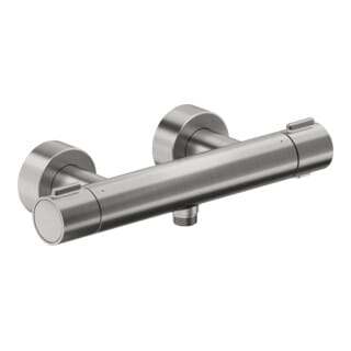 Duravit Brause-Thermostat 1000 AP, Edelstahl gebürstet