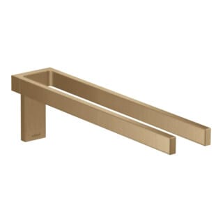 hansgrohe HTH Axor Uni. Rectangular 380mm, 2-armig, feststehd., brush. bron