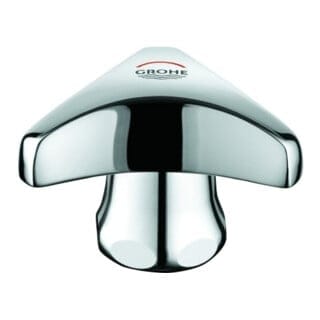 Grohe Griff Trecorn 45081 1/2" Markierung rot mit Kappe chrom