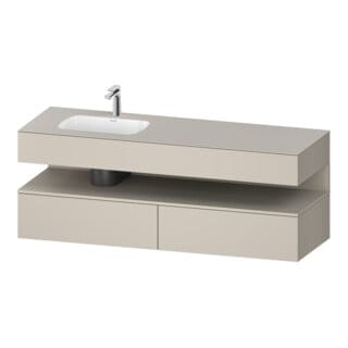 Duravit Einbauwaschtisch-Möbel-Set Qatego 160x50x60cm, Kon-WTU, B l, T m/ta ma