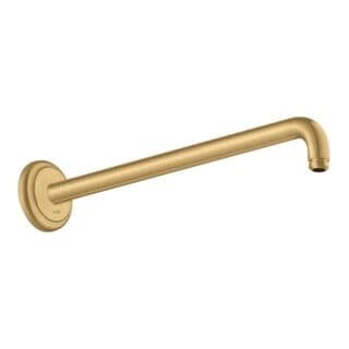 hansgrohe Brausearm 389mm, 90G Wi, Wandmont., brush. gol opt