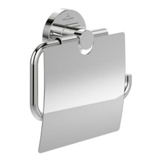 V&B Toilettenpapierhalter Elements Tender 134x132x38mm, mit Deckel, chrom