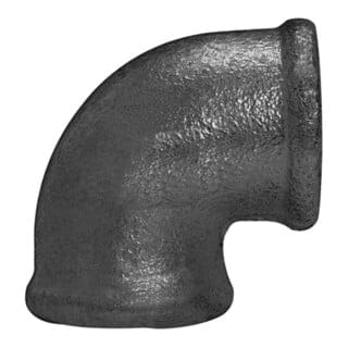 Riegler Winkel 90, 90°, Rp 1/2 i., Rp 1/2 i., Temperguss schwarz