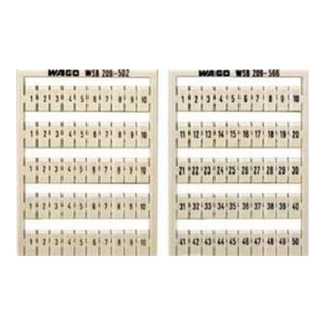 WAGO GmbH& Co. KG WSB-Bezeichnungssystem W: 41-50 (10x) 209-506