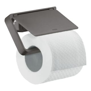 hansgrohe Papierhalter Axor universal mit Deckel, Metall, brushed black chrome