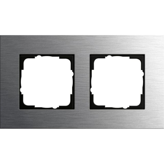 Gira Abdeckrahmen 2fach edelstahl 0212219