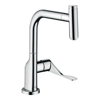 hansgrohe Spültisch-Einhebelmischer 230 Axor Citterio mit Ausziehbrause, chrom