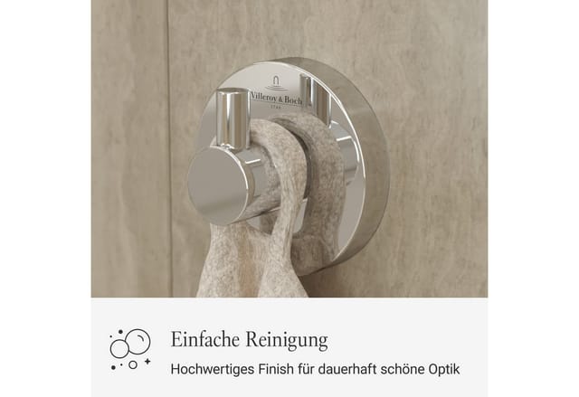 V&B Handtuchhaken Elements Tender 54x54x32mm, rund, chrom