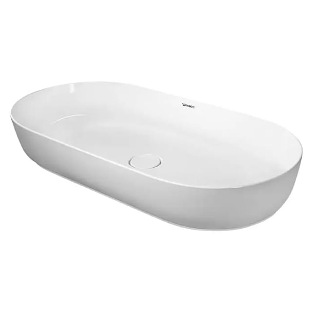 Duravit Aufsatzwaschtisch Luv 80x40cm, geschli., o. HL, ÜL, HLB, we/we