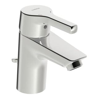 Hansa Waschtisch-Einhebelmischer HANSAPALENO m Ablaufgarnitur, Ausladung 103mm, chrom