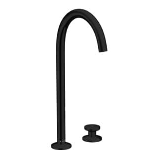 hansgrohe 2-Loch-Waschtischarmatur Sel. 260 Axor One A 165mm, m Push-Open-Ablaufg., matt-sw