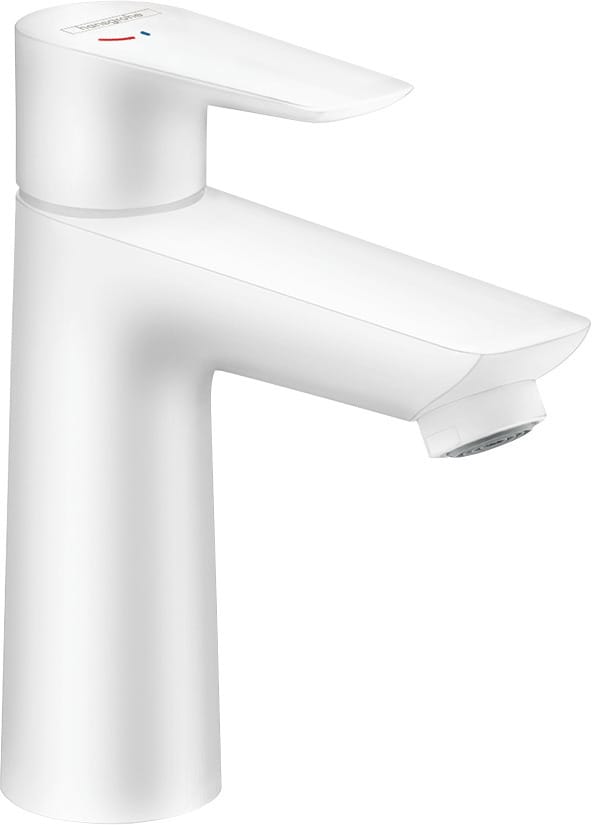 hansgrohe Waschtisch-Einhebelmischer 110 Talis E CoolSt mit Zugstangen-Ablaufgarnitur, mattweiß