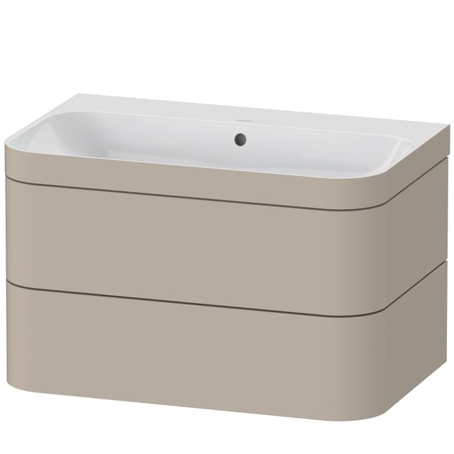 Duravit Möbelwaschtisch-Unterschrank Happy D.2 Plus 77,5x49cm, o. HL, Tau s-matt, 2 Schubk.