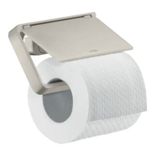 hansgrohe Papierhalter Axor universal mit Deckel, Metall, Edelstahl-Optik